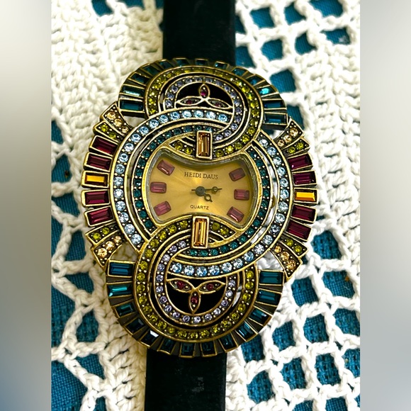 Heidi Daus Vintage Art Deco style wrist watch - New Battery installed - Picture 1 of 12